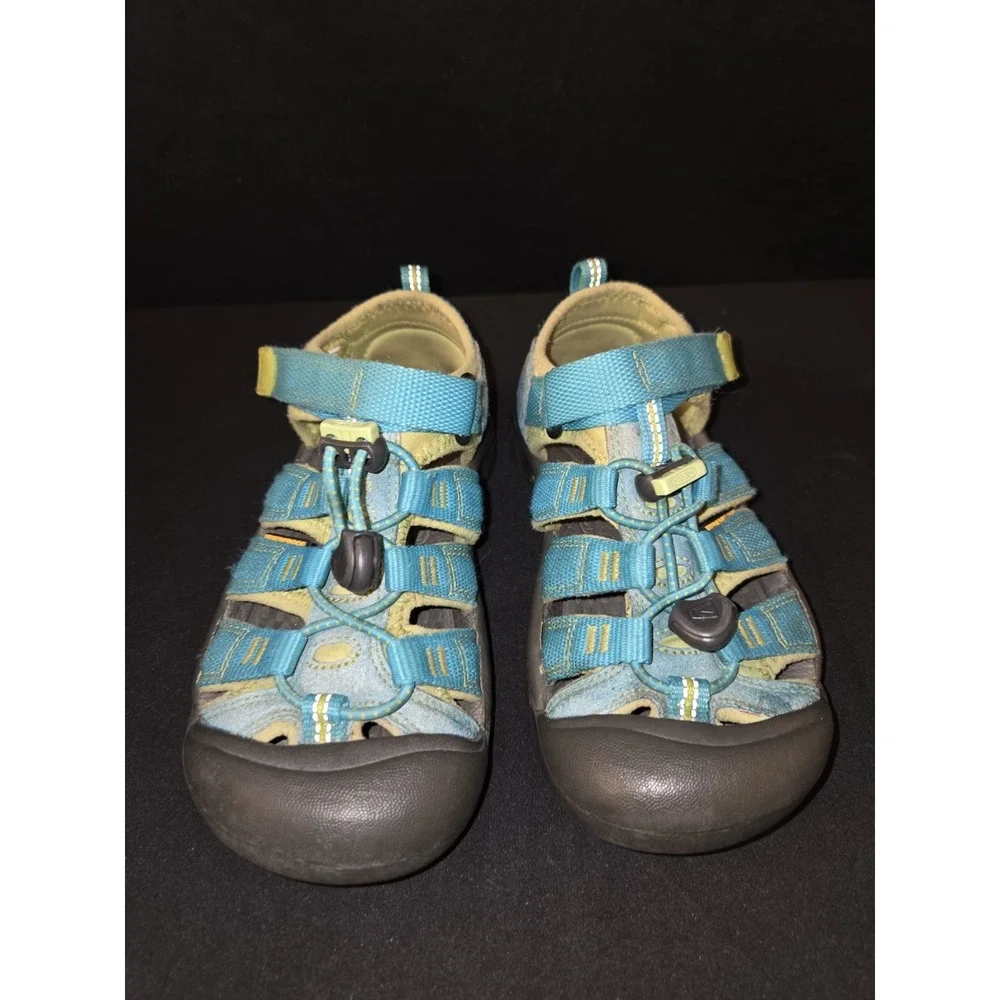 keen newport kids‎ youth size 2 shoes green wateproof athletic sandals